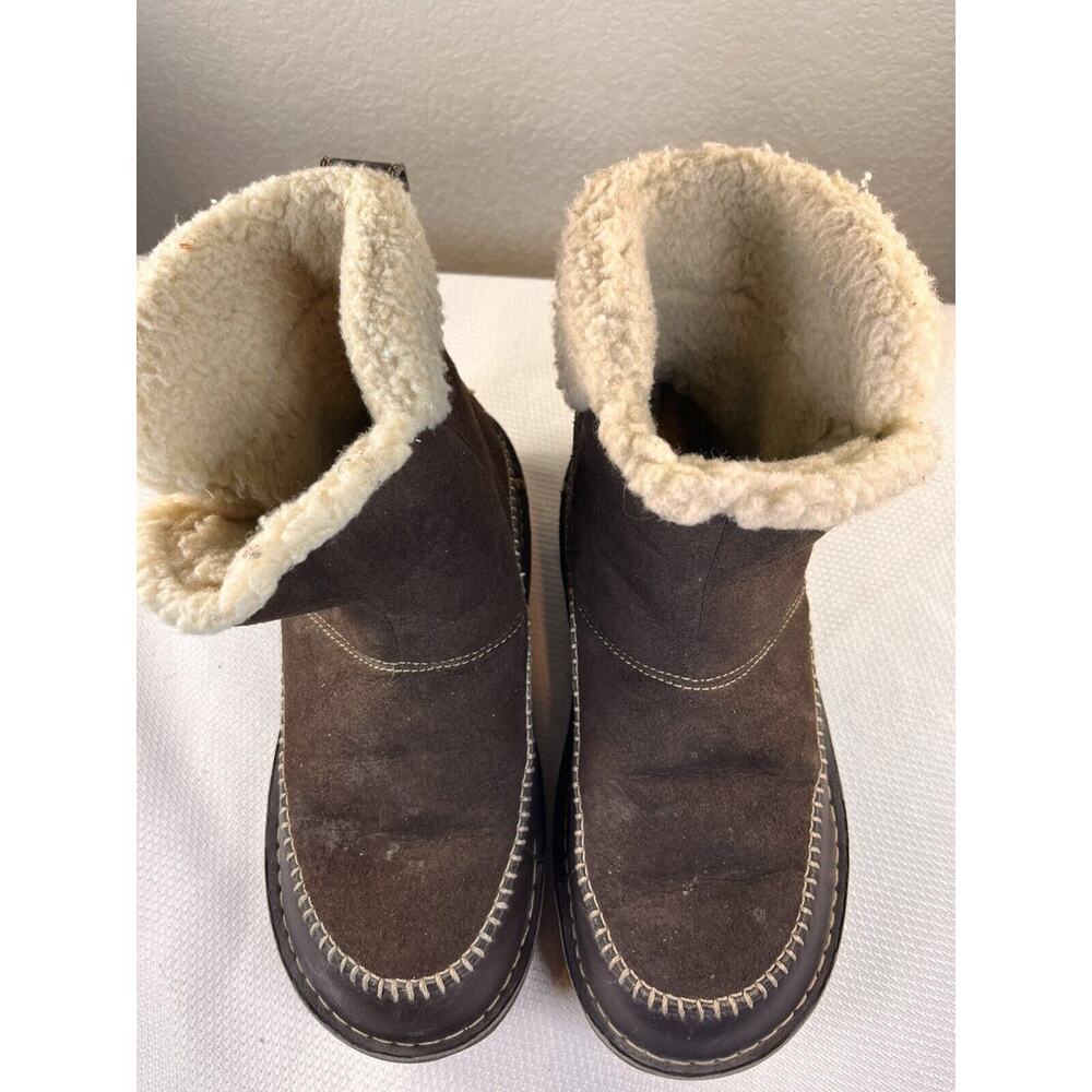Sorel Anyu Winter Boots Snow Shoes Womens Size 11 US Brown Suede Insulated - Picture 11 of 11